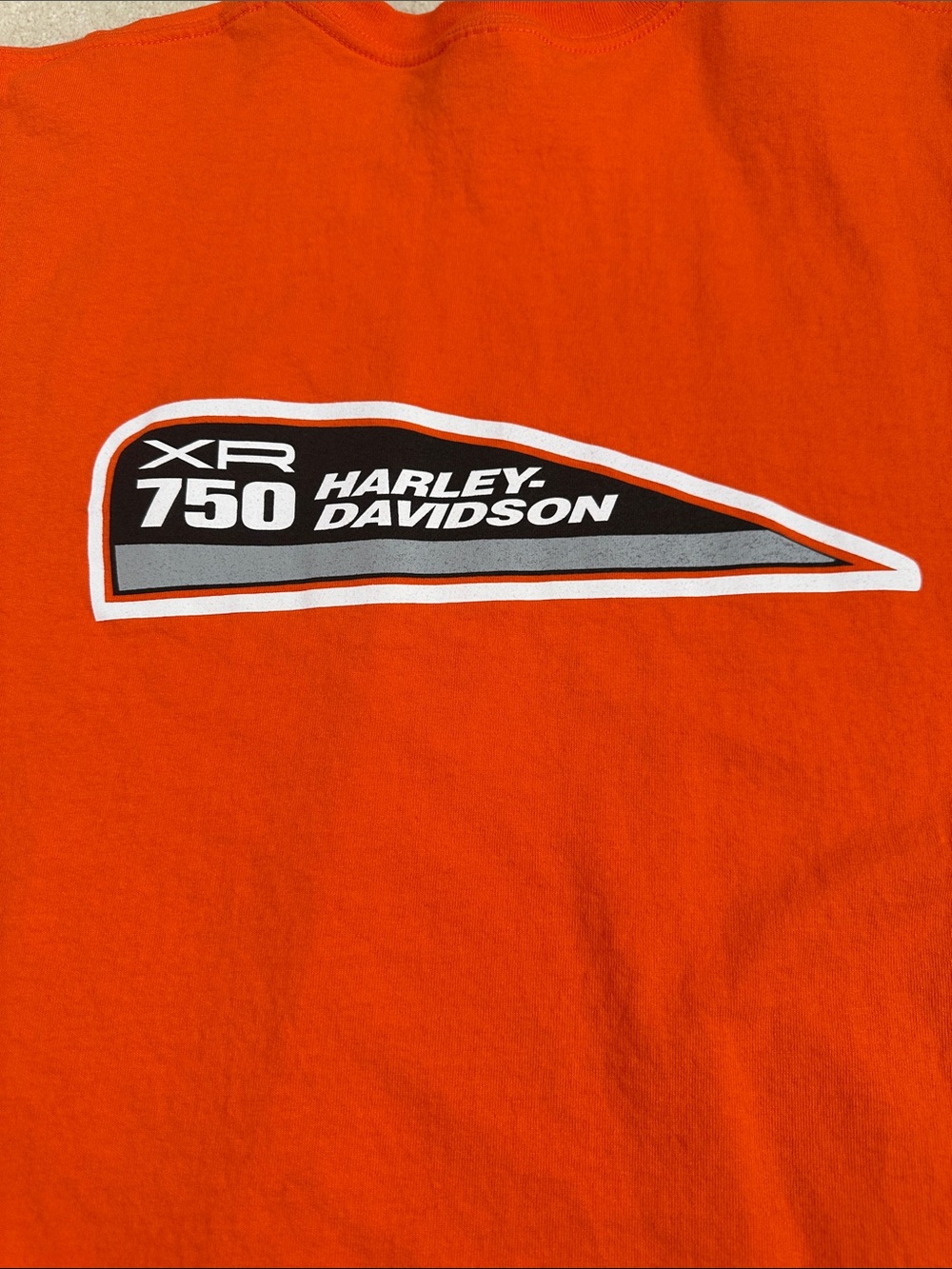 Harley Davidson Orange HD XR 750 Graphic Tee